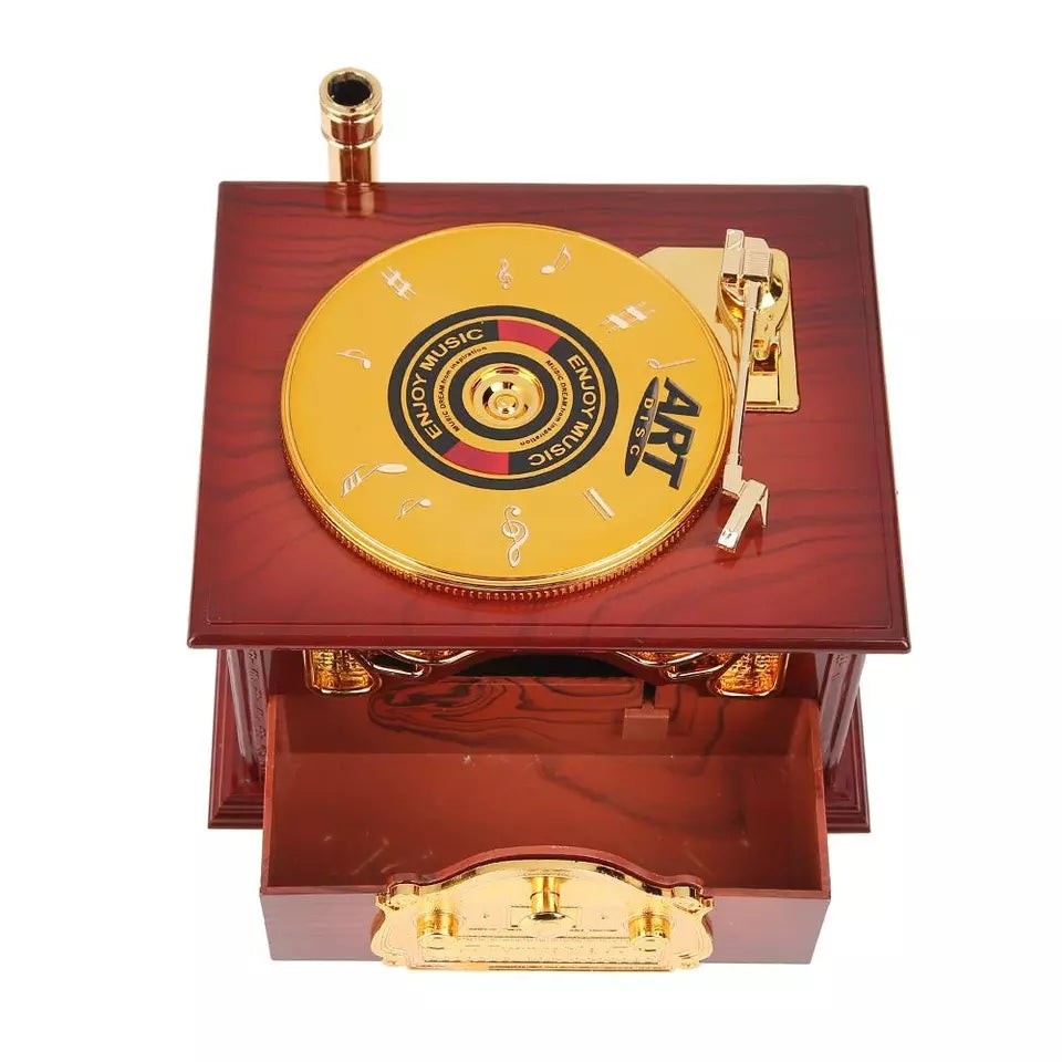 Antique Classical Retro Gramophone Music Box Home Decoration Creative Gift