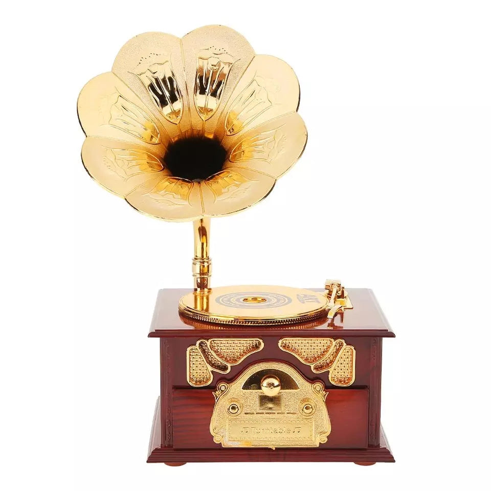 Antique Classical Retro Gramophone Music Box Home Decoration Creative Gift