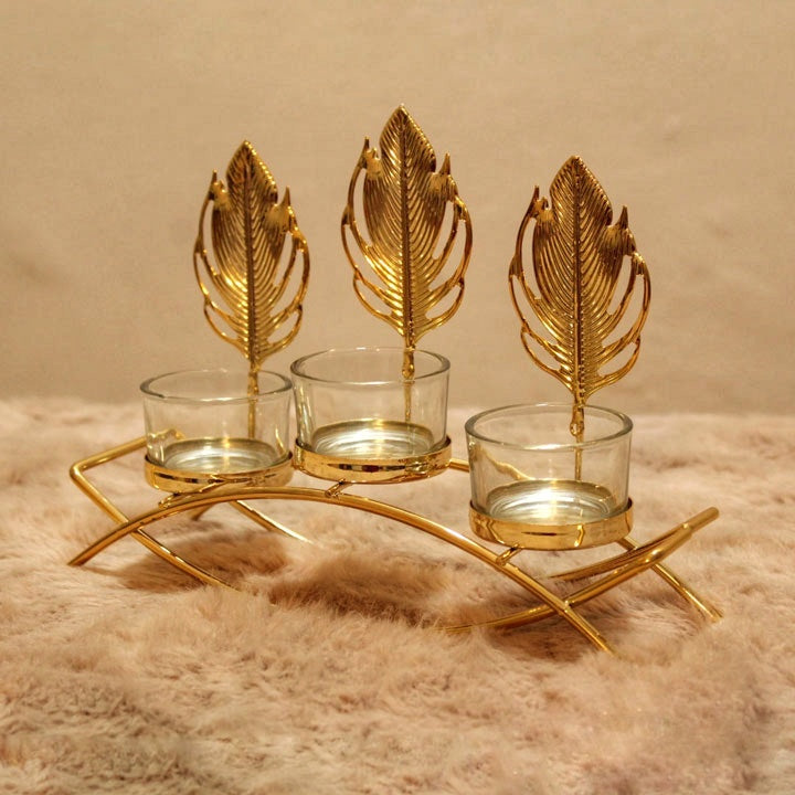 Triple Candles Festive Holder