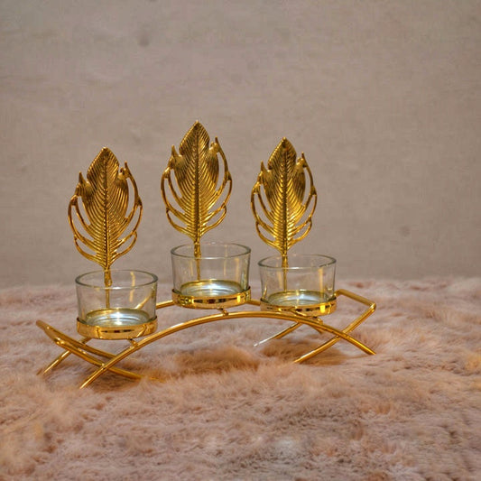 Triple Candles Festive Holder