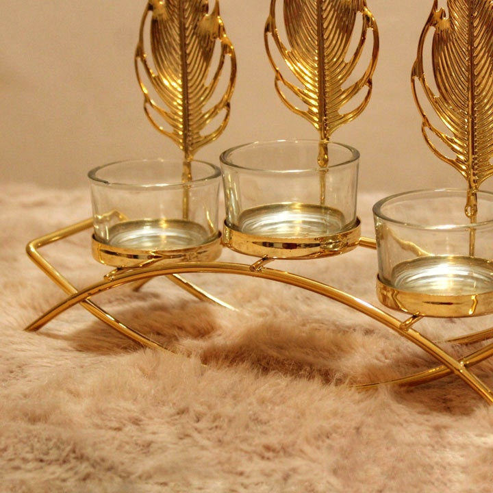 Triple Candles Festive Holder