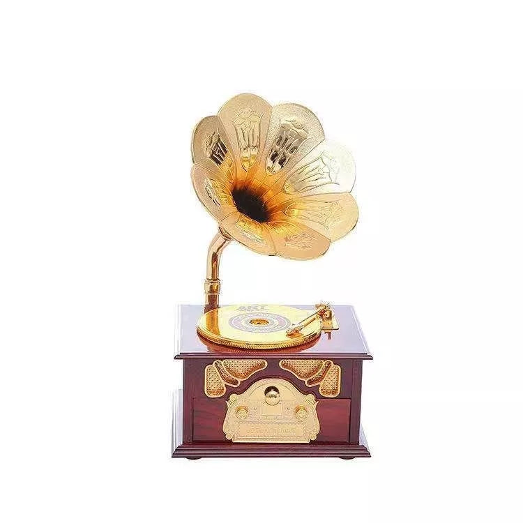 Antique Classical Retro Gramophone Music Box Home Decoration Creative Gift