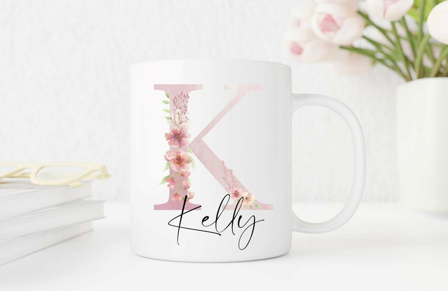 Personalized Mug Floral Design