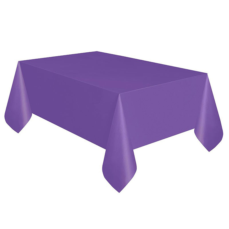 Plastic Table Cover - Large Size, Single Color