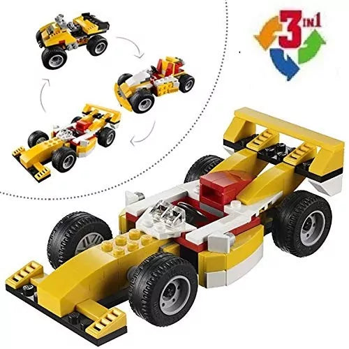 3 in 1 Super Racer Bricks 3106 – 121 pieces