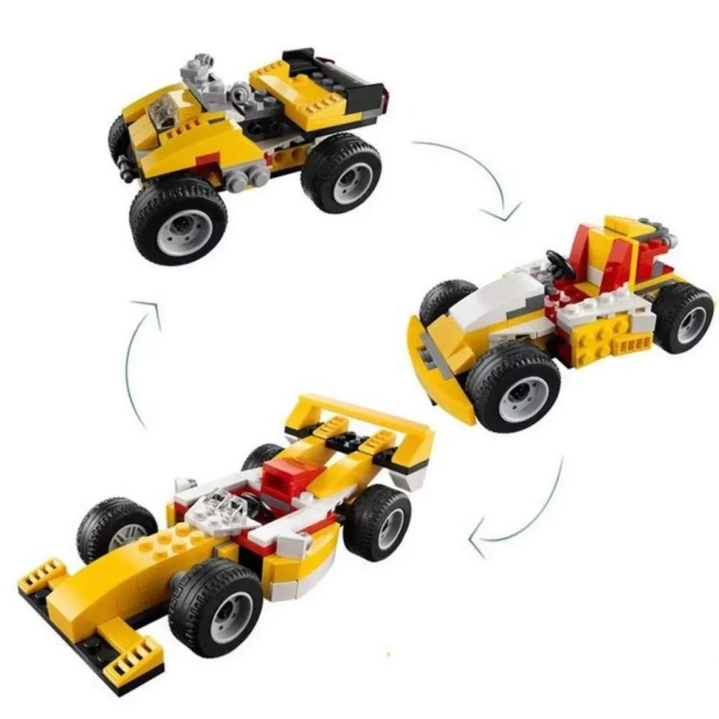 3 in 1 Super Racer Bricks 3106 – 121 pieces