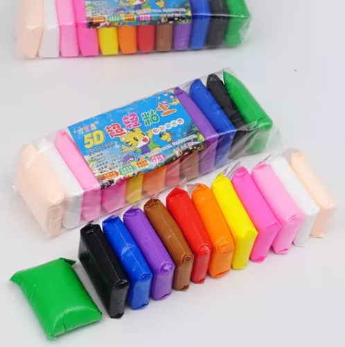 12 Colors Soft Super Light Clay