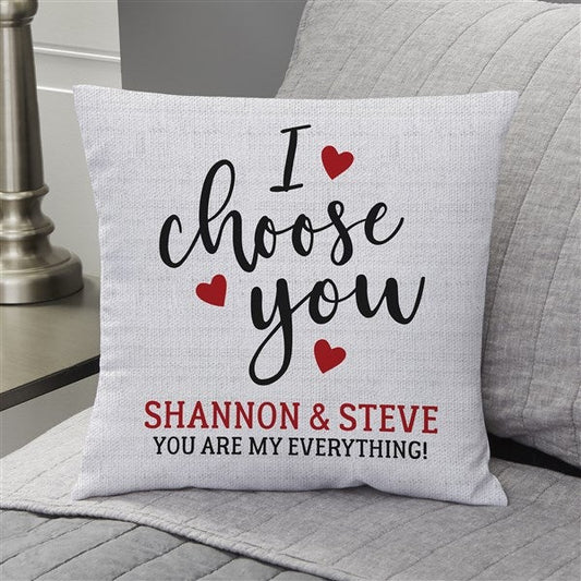 Personalized Velvet Throw Pillow