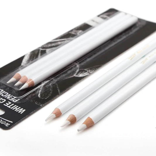 Keep Smilling White Charcoal Pencile Pack Of 3