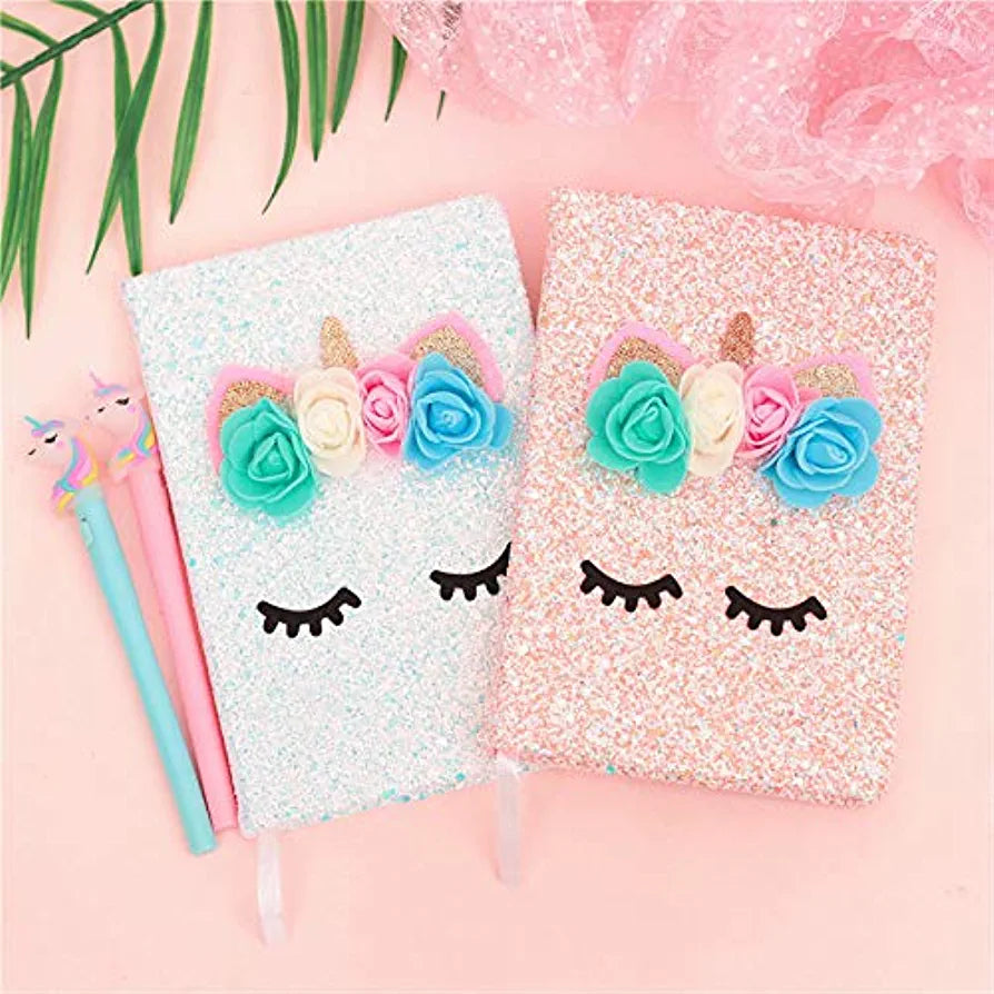 Super Cute Notebook with Unicorn Pen