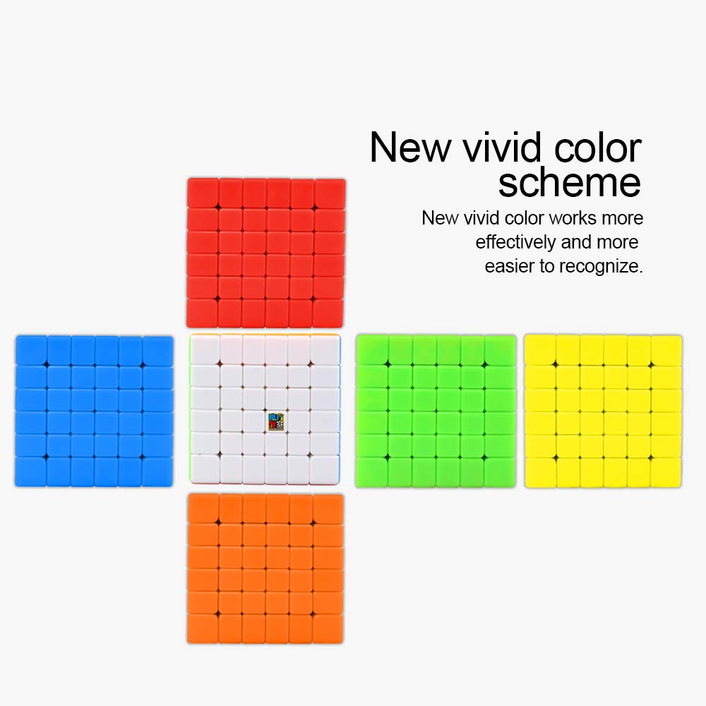 6X6 Speed Cube Stickerless Puzzle Toy