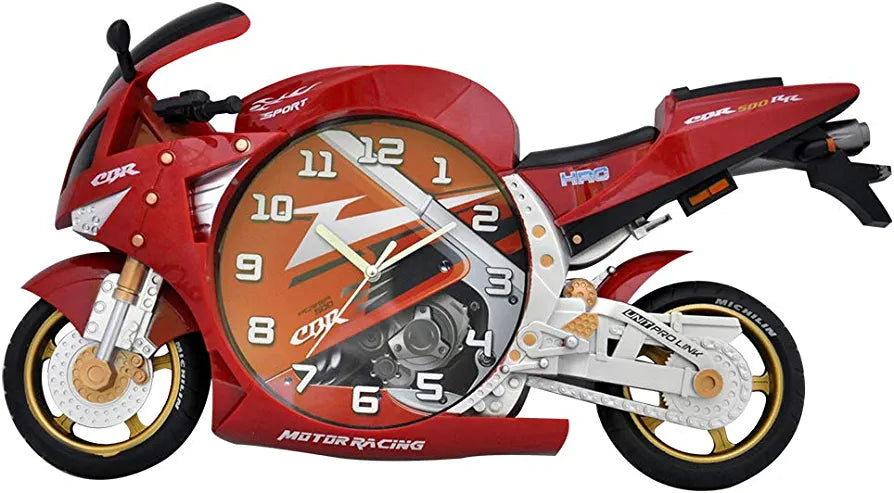 Speedy Bike Wall Clock - Red