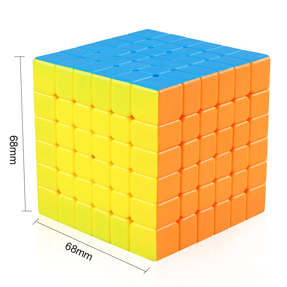 6X6 Speed Cube Stickerless Puzzle Toy