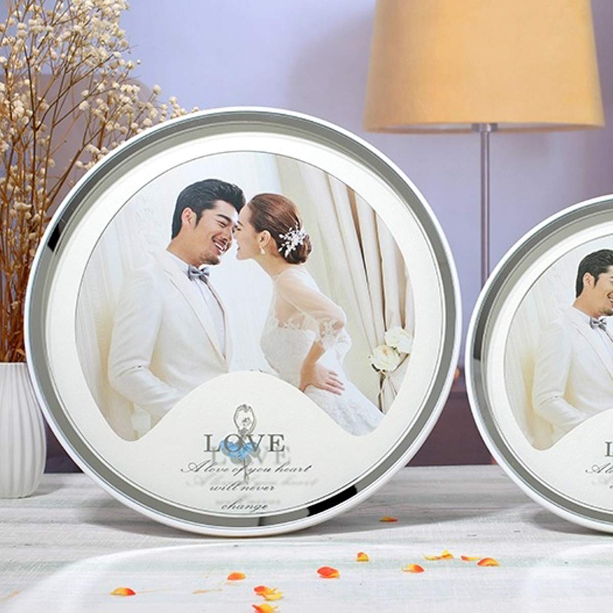 LED Photo Frame for Wedding- Round