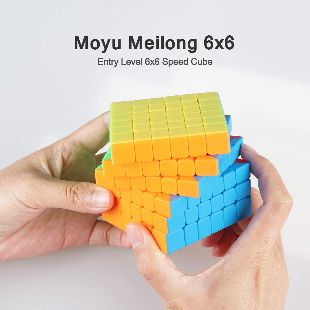 6X6 Speed Cube Stickerless Puzzle Toy