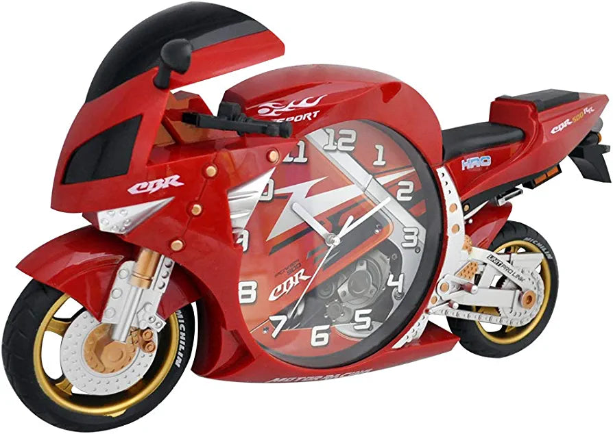 Speedy Bike Wall Clock - Red