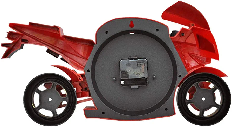 Speedy Bike Wall Clock - Red