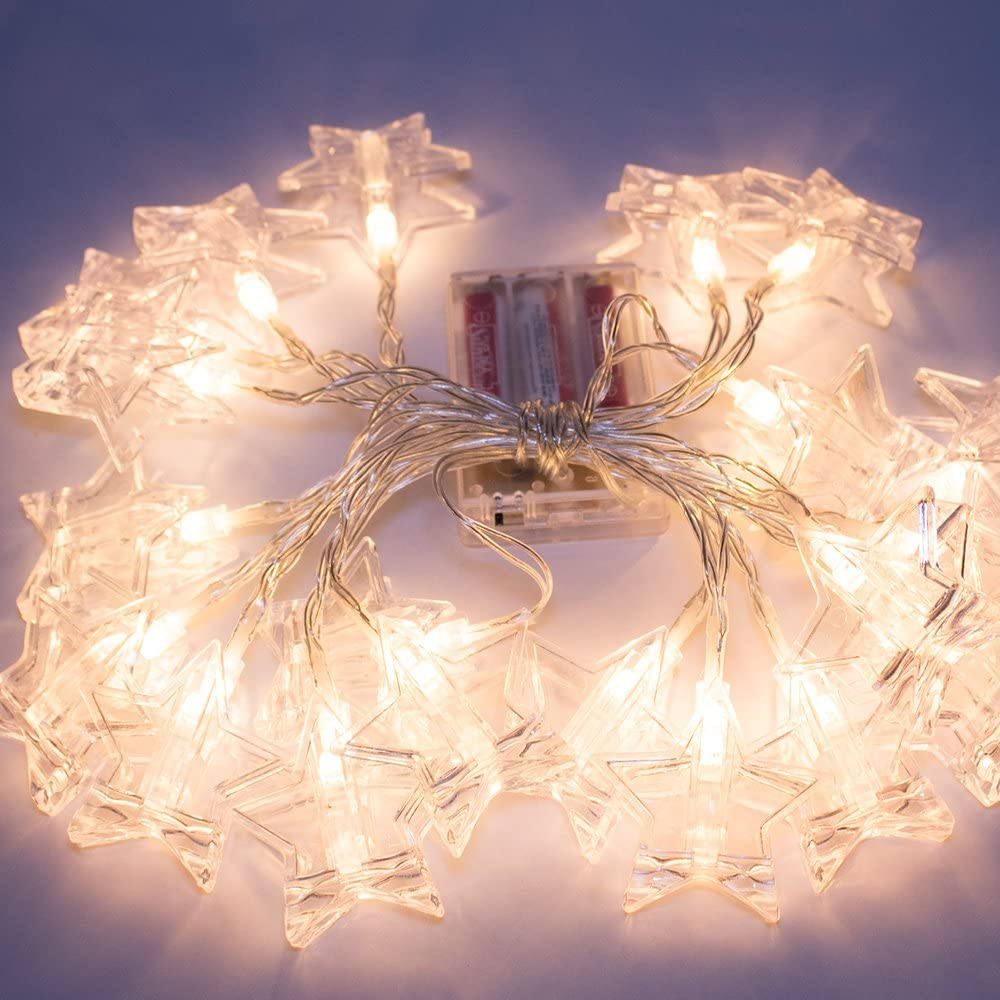 Star Clip String Lights - 10 Photo Clips