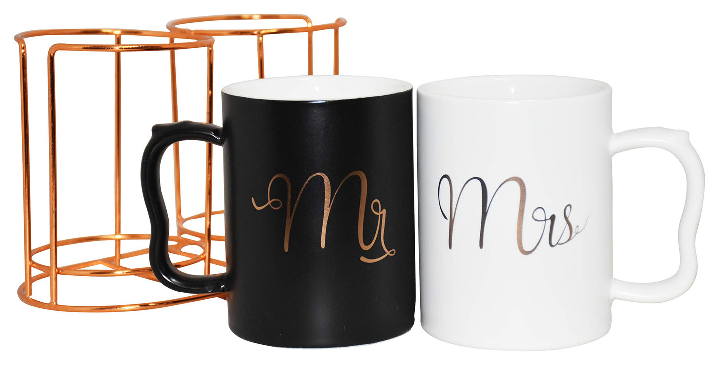 Mrs Mr Romentic Ceramic Coffee Cup Set