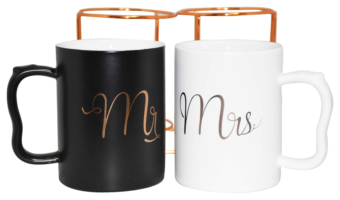 Mrs Mr Romentic Ceramic Coffee Cup Set