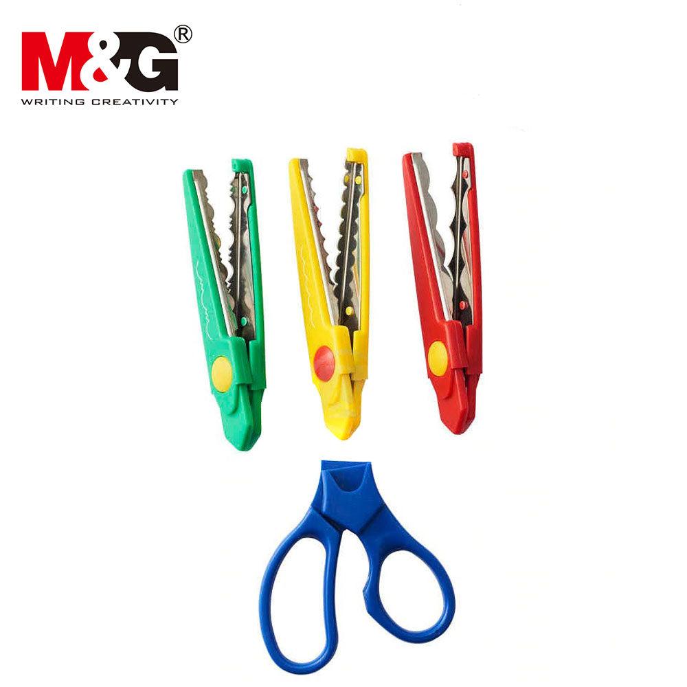 M&G Kids Creative Art Pattern Scissors (3 Cut Patterns)