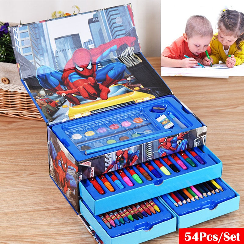 54 - Pcs Colouring Kit - Spiderman