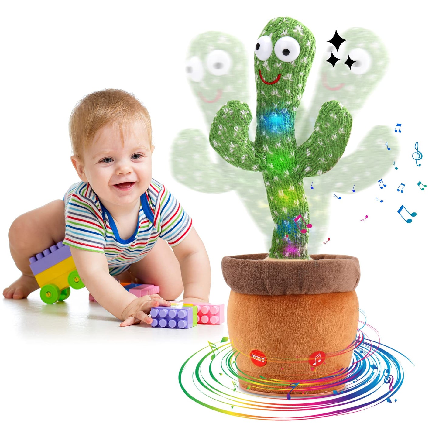 Dancing & Talking Cactus Toy For Babies And Kids