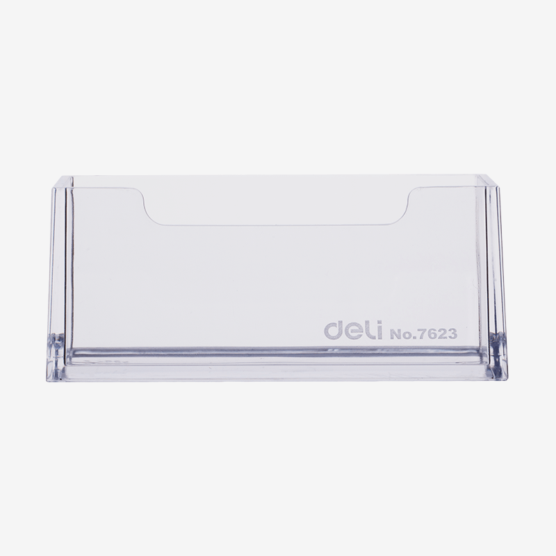 Deli E7623 Transparent Business Card Holder