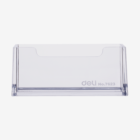 Deli E7623 Transparent Business Card Holder