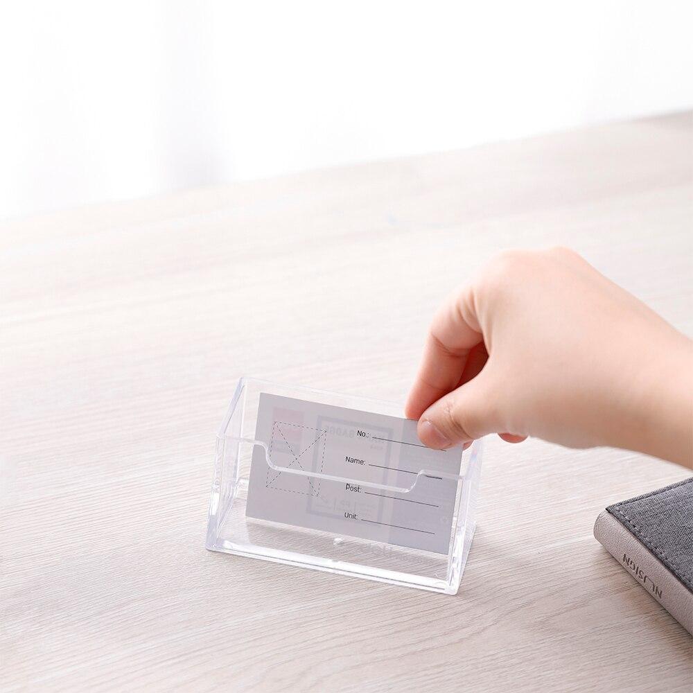 Deli E7623 Transparent Business Card Holder