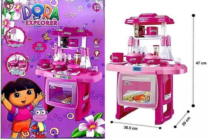 Dora Kitchen Set with Light Music 35 Pcs