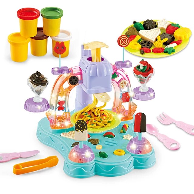 Colourful Ice Cream Modelling Clay Set With Music