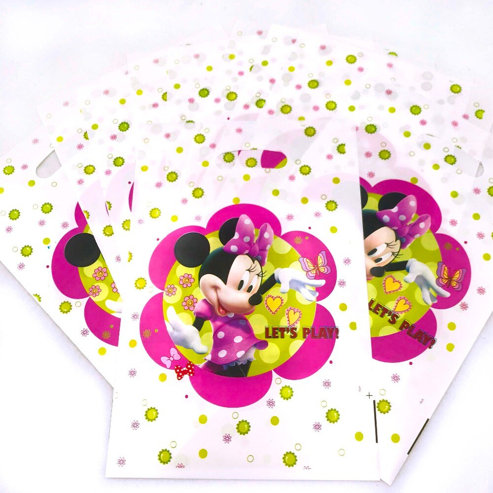 Cartoon Theme Plastic Goodies/Favor Bags - 10 Pcs