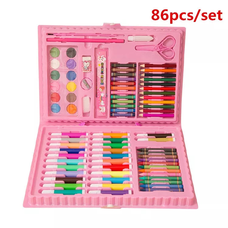 Art set for painting in a suitcase 86 pcs