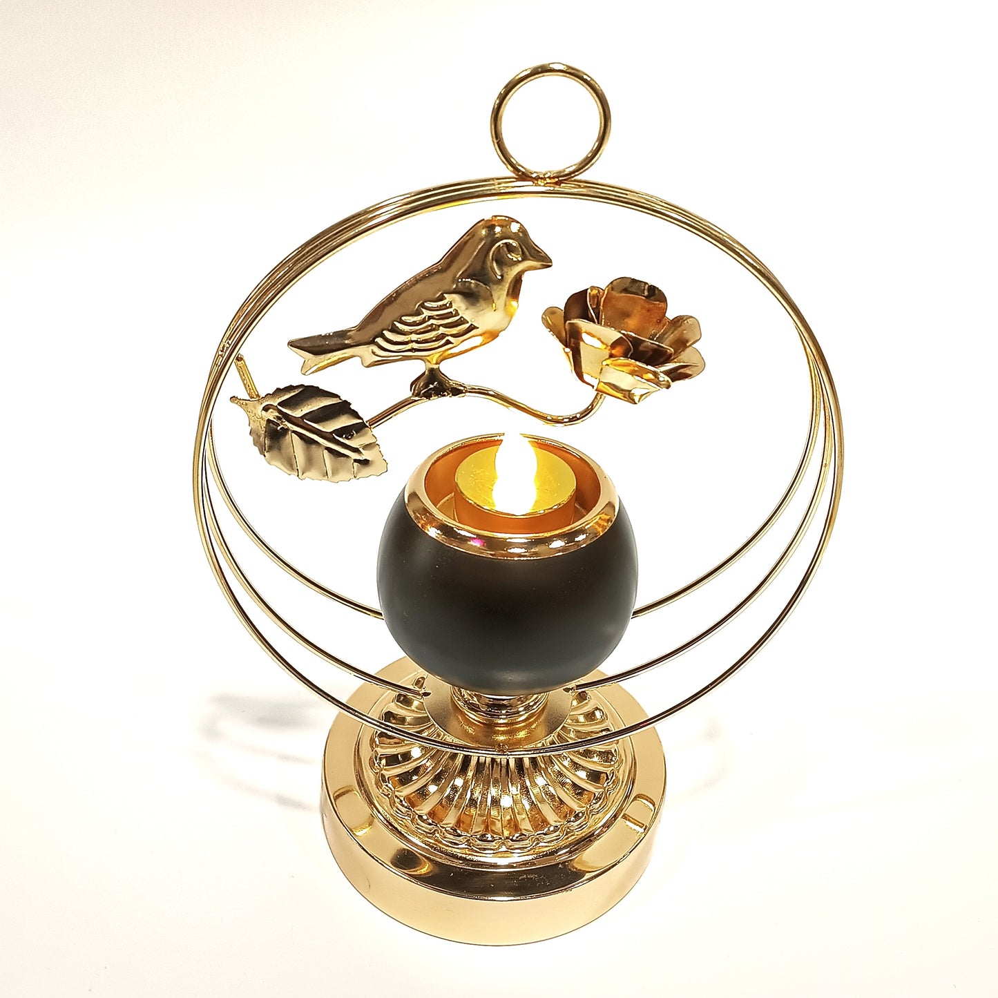 Golden Sparrow Candle Holder