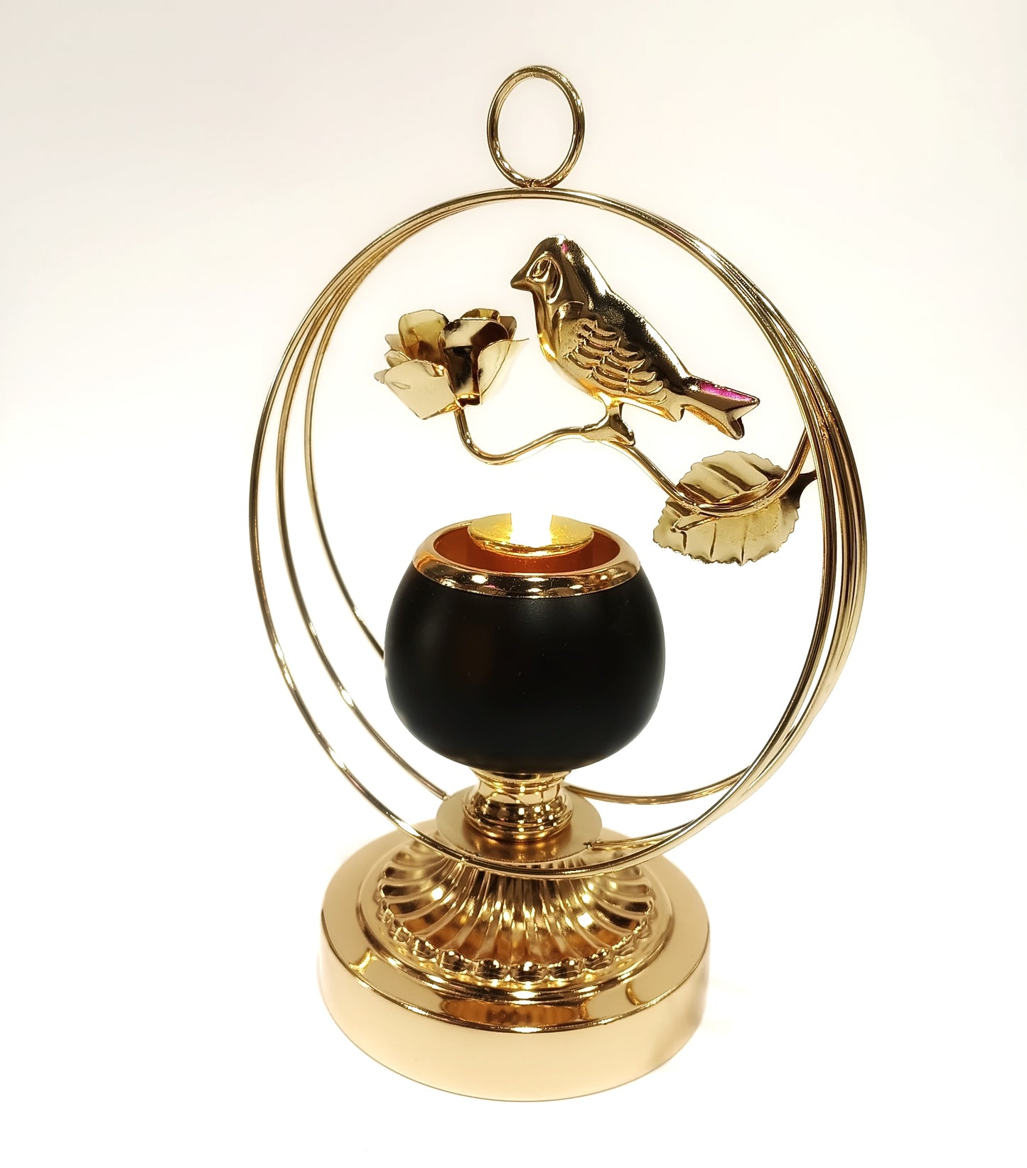 Golden Sparrow Candle Holder