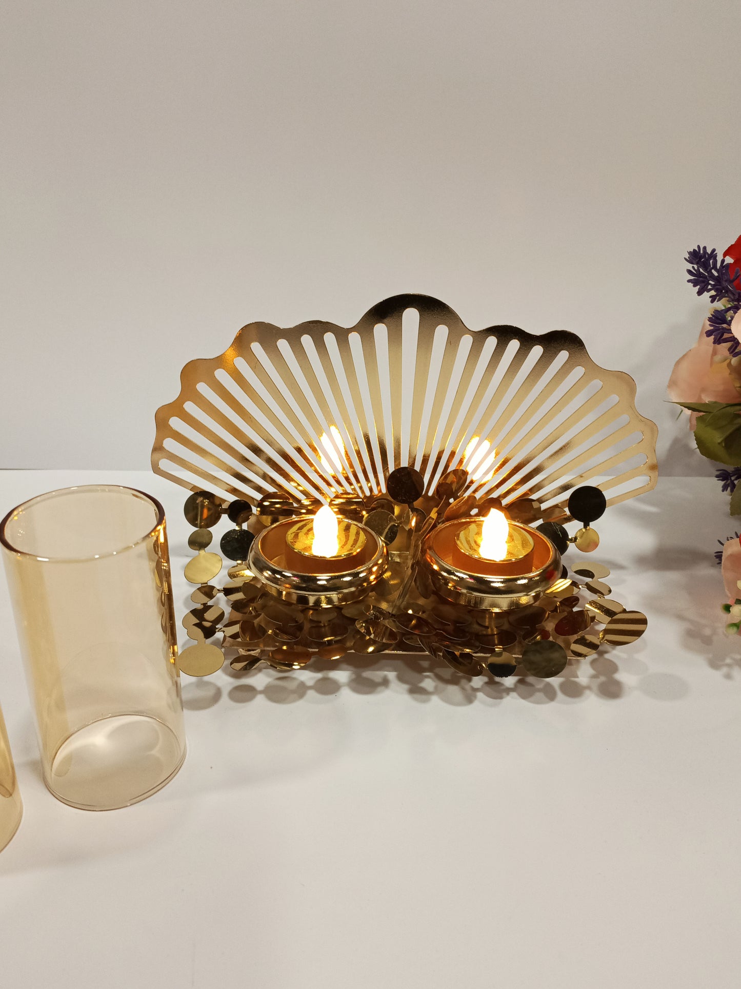 Decorative Golden Candle Stands