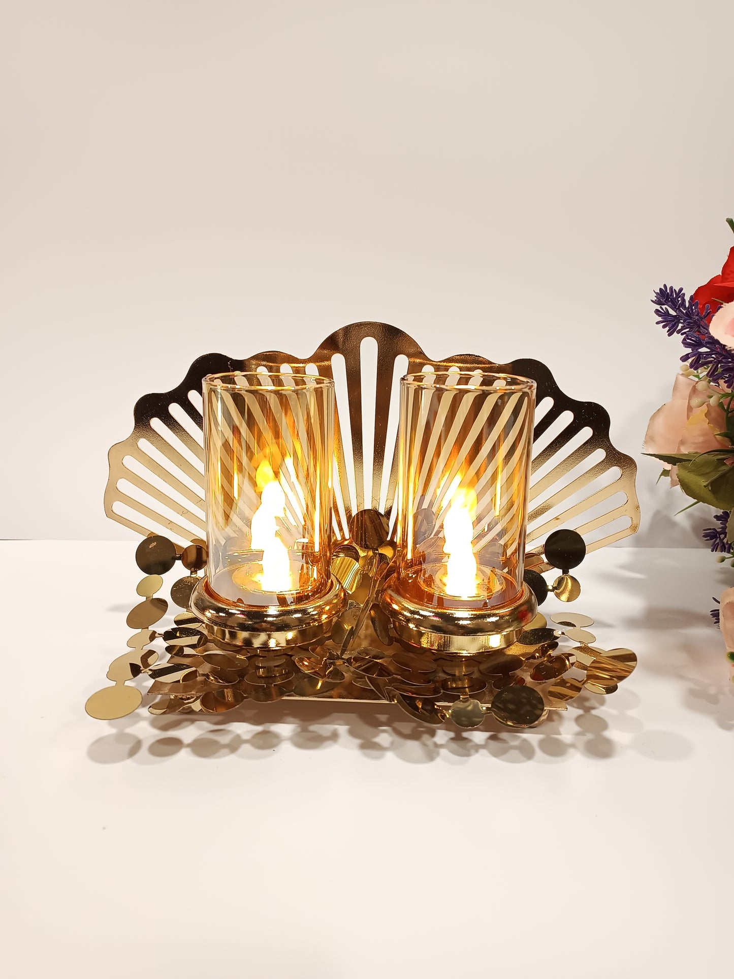 Decorative Golden Candle Stands