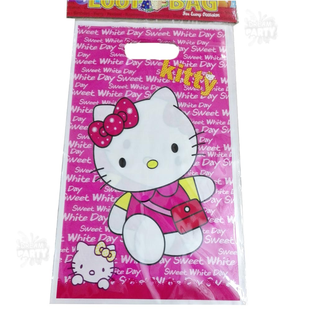 Cartoon Theme Plastic Goodies/Favor Bags - 10 Pcs