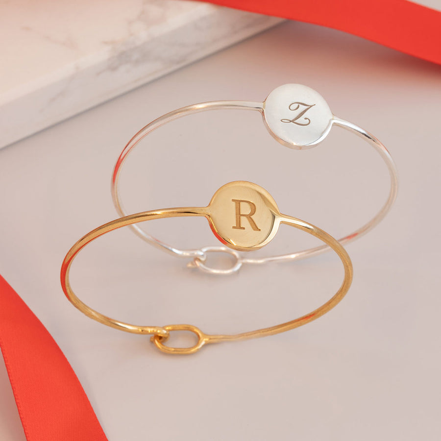 Customized Bangle - Gold Plated