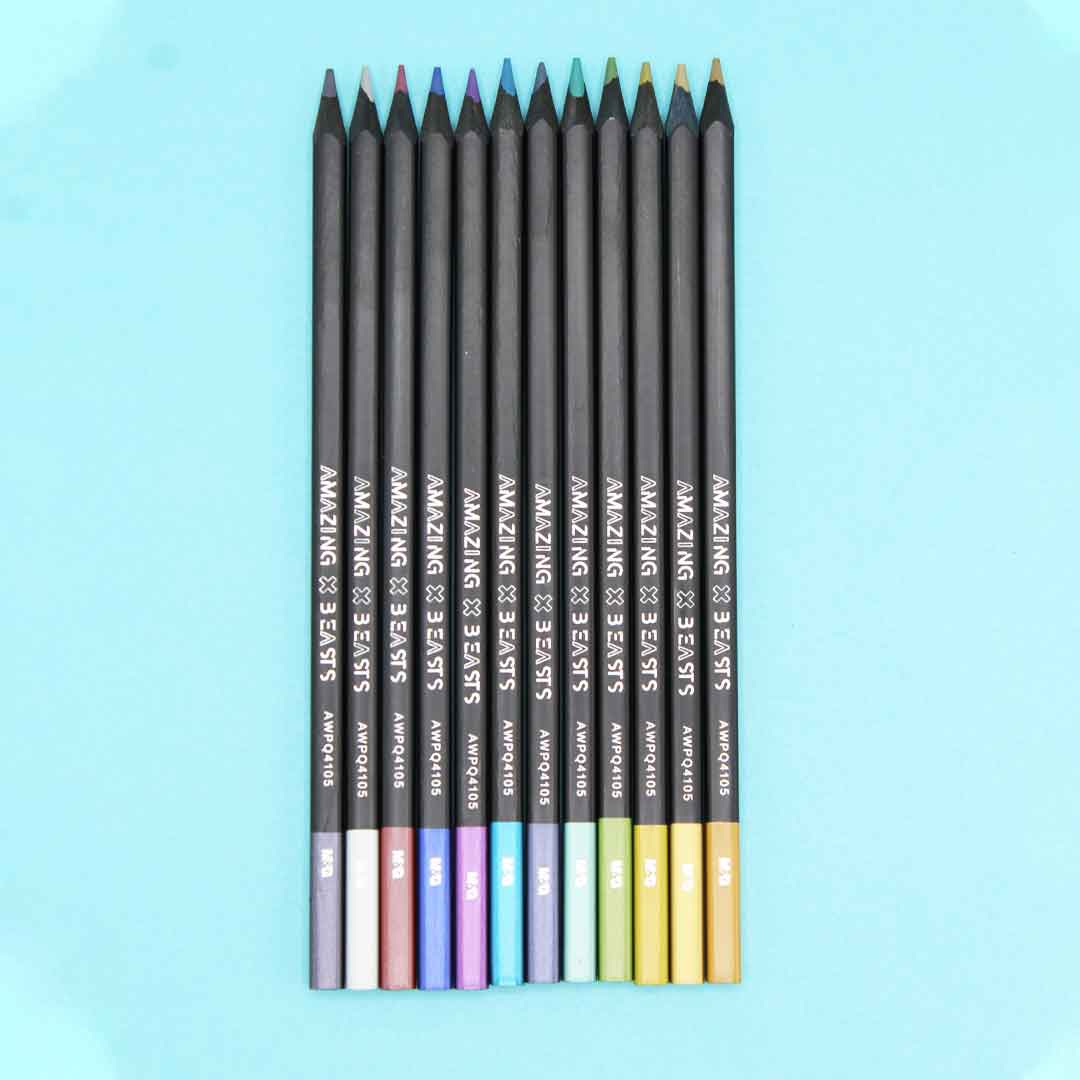 M&G Metallic Colored Pencil Pack Of 12