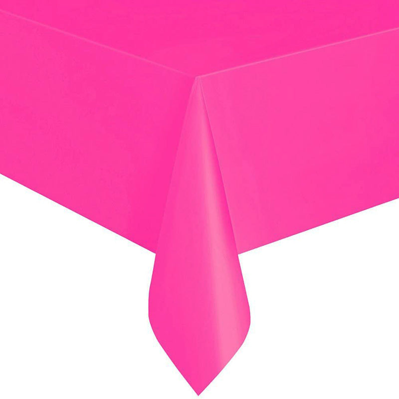 Plastic Table Cover - Large Size, Single Color