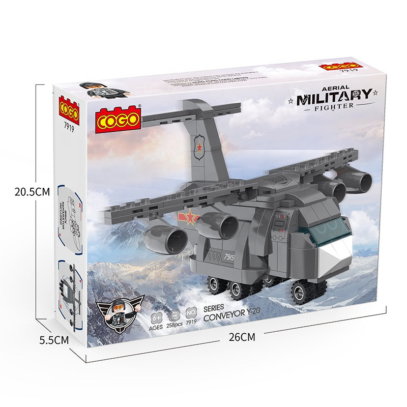 Building Blocks Mini Military Plane