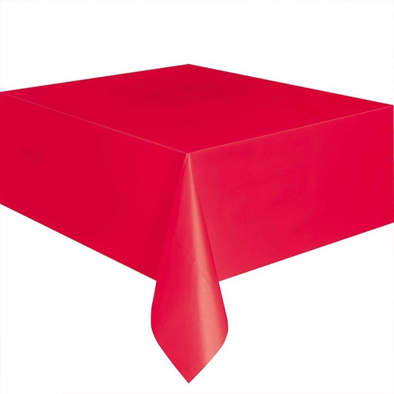 Plastic Table Cover - Large Size, Single Color