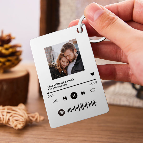 Acrylic Spotify Photo Keychain