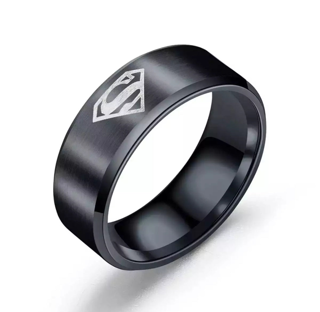 Supermen Logo Rings For Men's