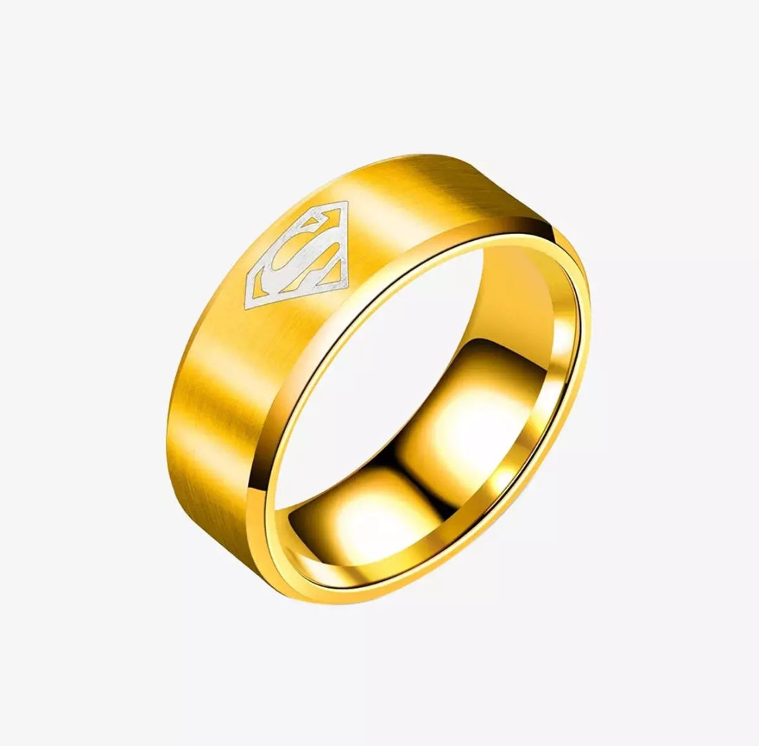 Supermen Logo Rings For Men's