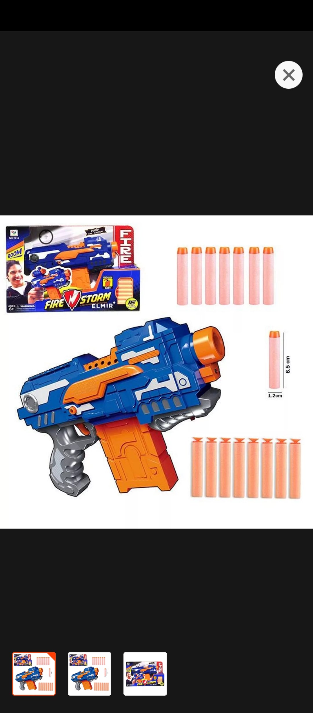 Fire Storm-16 Soft Dart Blaster Nerf Clip Shooter