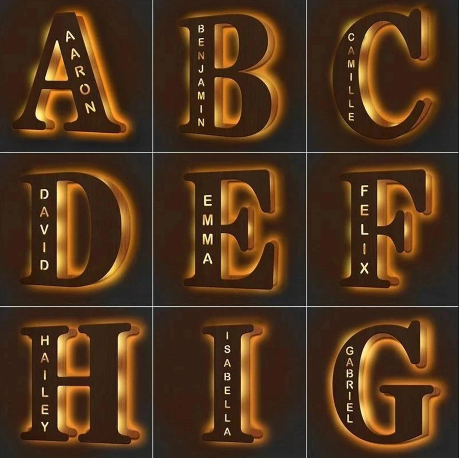 Customize Alphabet Lamp