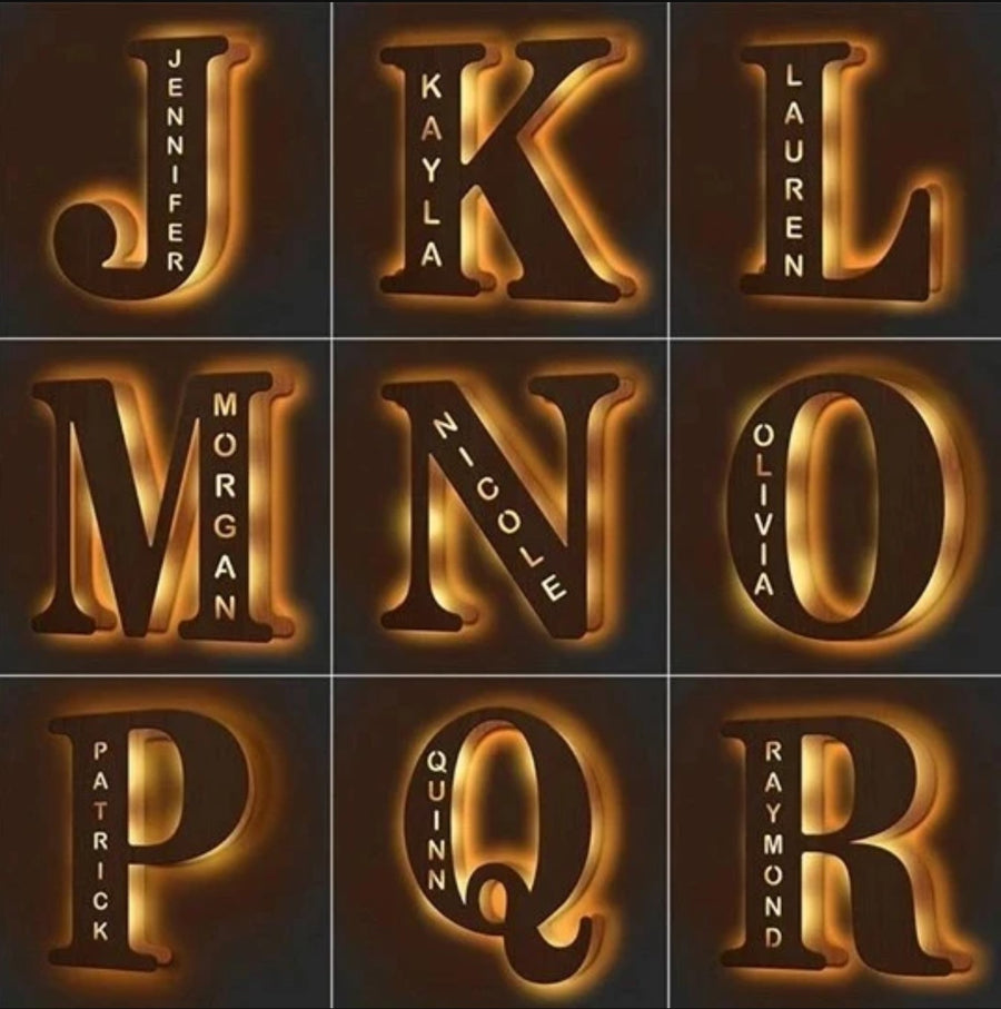 Customize Alphabet Lamp